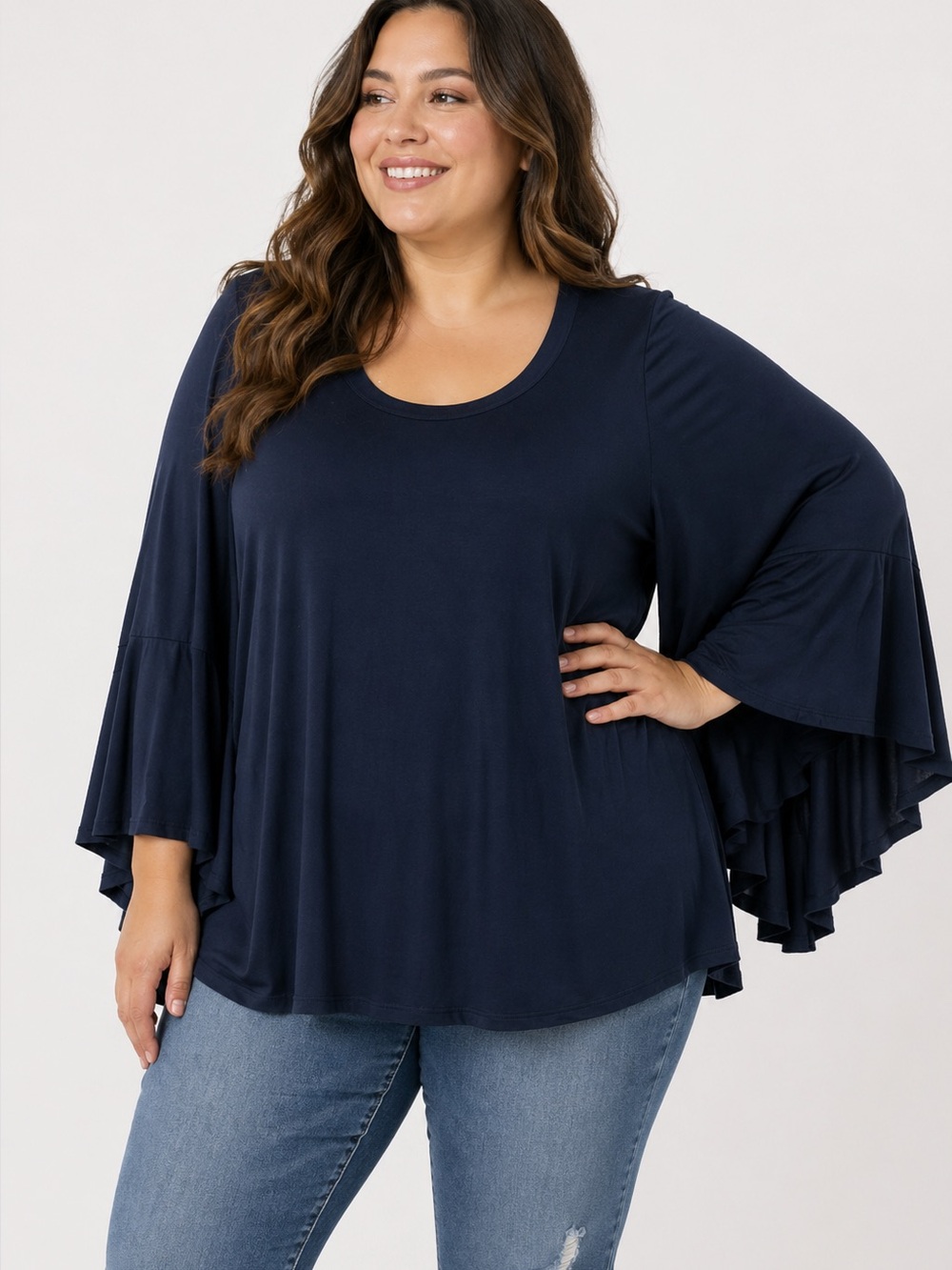 NWT Pebble and Stone Bat Wing Sleeve Top